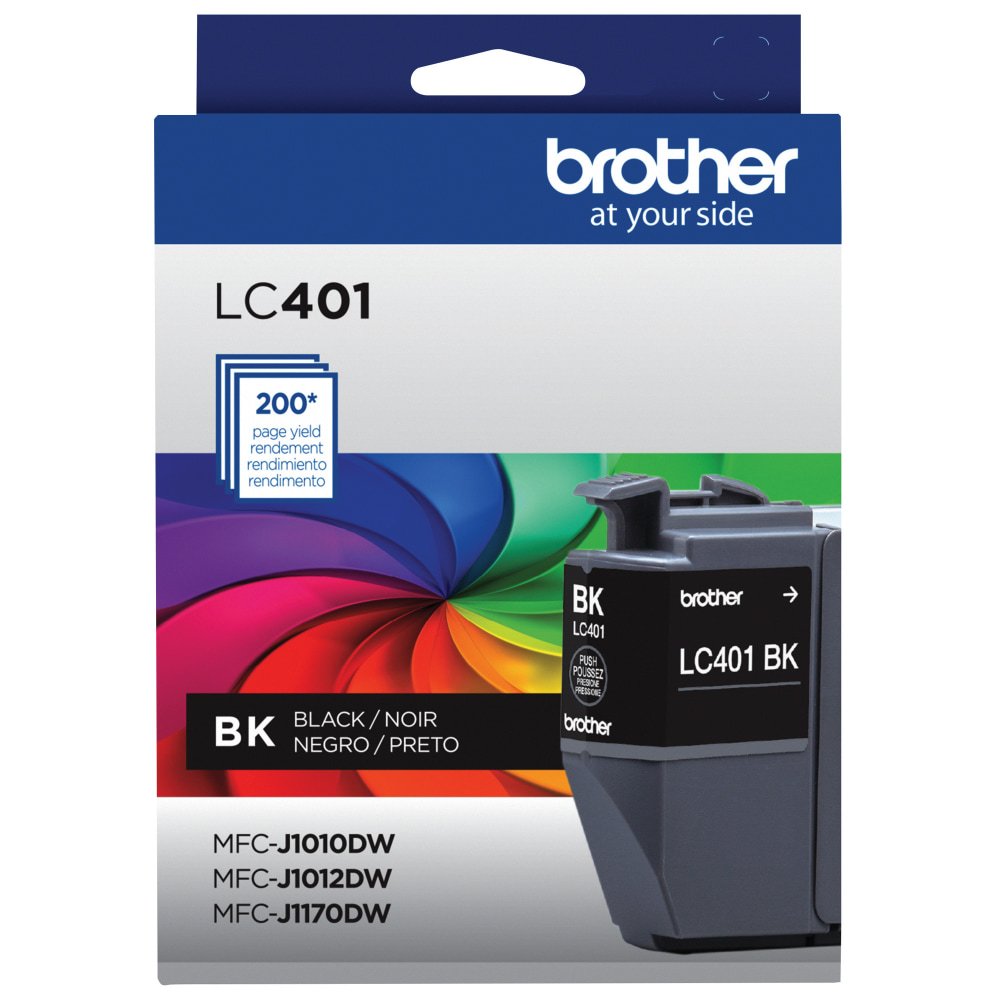 Brother LC401 Black Ink Cartridge, LC401BK MPN:LC401BKS