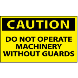 Machine Labels - Caution Do Not Operate Machinery Without Guards C11AP