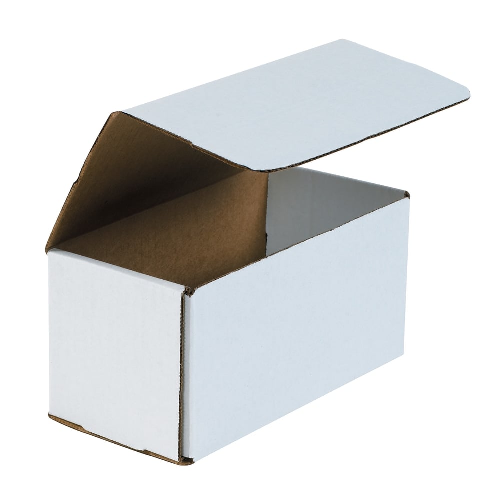 Partners Brand White Corrugated Mailers, 8in x 4in x 4in, Pack Of 50 MPN:M844