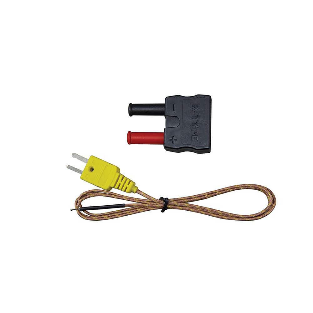 Thermocouple Probe Accessories; Probe Accessory Type: K-Type Thermocouple Module; For Use With: Any Clamp or Digital Multimeter that Measures Temperature; Probe Type: K; Style: Thermocouple Wire; Plug; Calibration: K; UNSPSC Code: MPN:69142