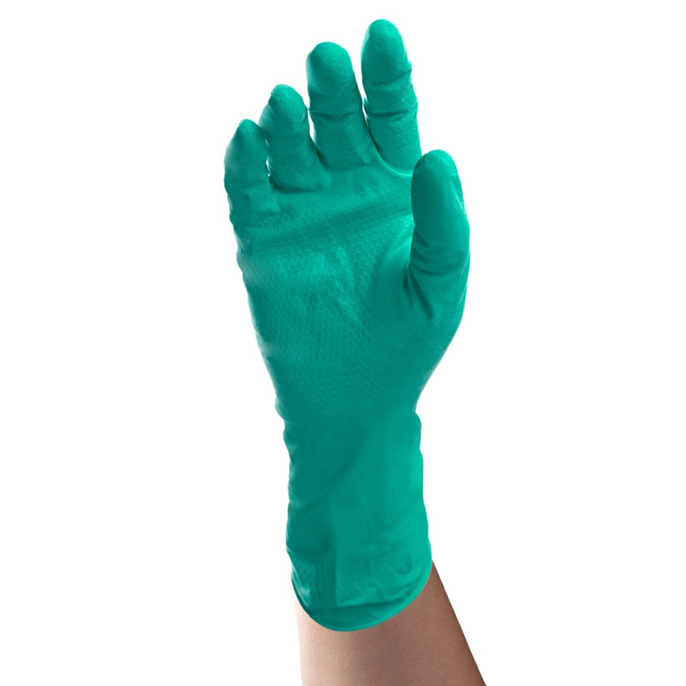 Tronex Premium-Gauge Unlined Nitrile Gloves, Small, Green, Pack Of 24 Gloves (Min Order Qty 2) MPN:9500-10BX