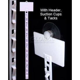 Clip Strip® 6 Station W/Suction Cup W/Header 18-1/4