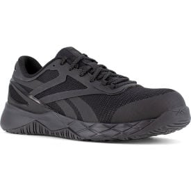Reebok Nanoflex TR Athletic Work Shoes Composite Toe Size 8W Black RB331-W-08.0