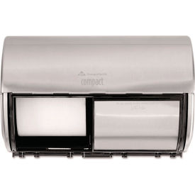 Georgia-Pacific® Professional Compact Coreless Side-by-Side 2-Roll Dispenser Stainless Steel 56798