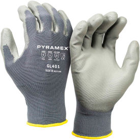 Polyurethane Dipped Latex Gloves with Nylon Lining GL401 Series Size Medium GL401M - Pkg Qty 12