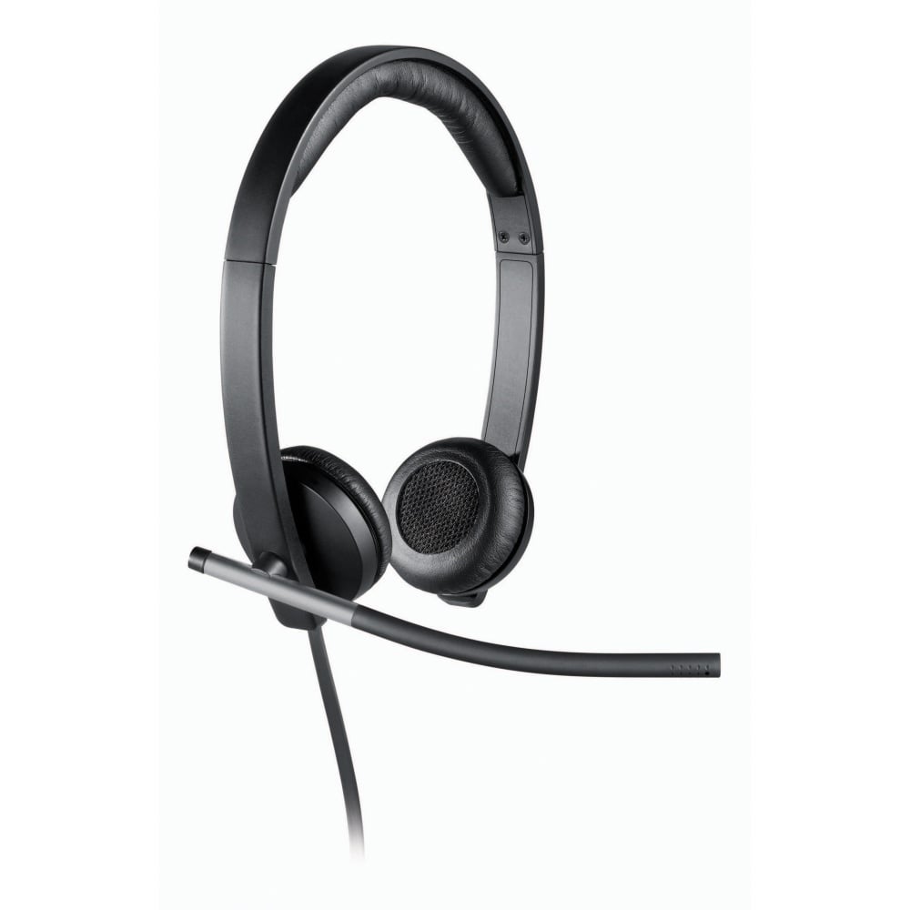 Logitech USB Headset Stereo H650e - Stereo - USB - Wired - 50 Hz to 10 kHz - Over-the-head - Binaural - 981000518 MPN:981-000518