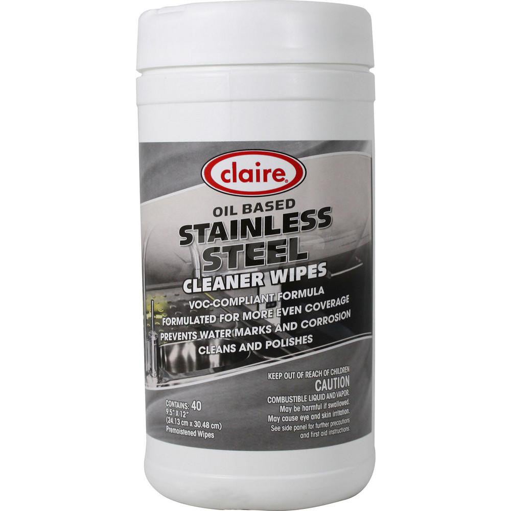 Stainless Steel Cleaner Wipes, 9.5