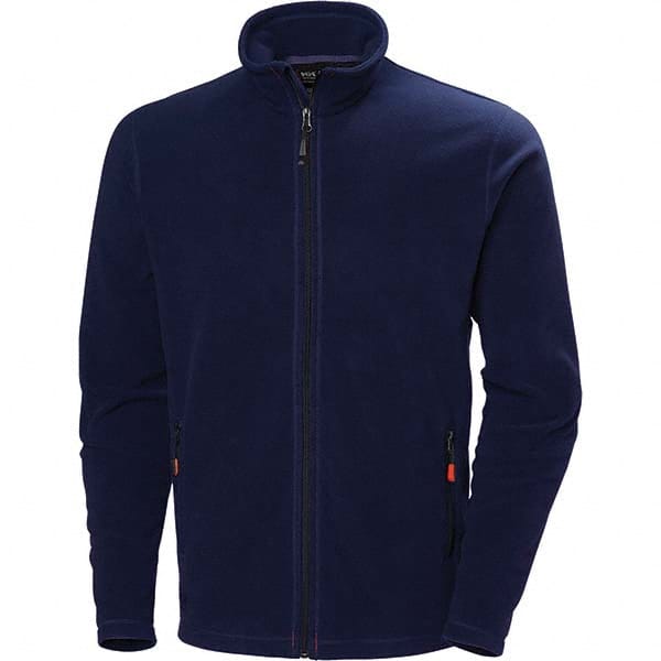 Heated Jacket: Size X-Small, Navy, Polyester & Thermal Knit Fleece MPN:72097_590-XS