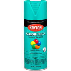 Krylon® Colormaxx™ Paint & Primer 12 oz. Satin Sea Glass K05576007 - Pkg Qty 6