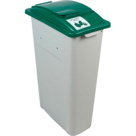 Busch Systems Waste Watcher Single - Organics Only 23 Gallon Gray/Green - 100941 100941