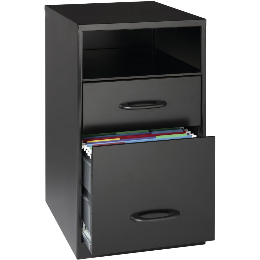 LYS SOHO File Cabinet - 14.3inx18inx24.5in - 2x Drawer(s) - VF318DDBK MPN:VF318DDBK