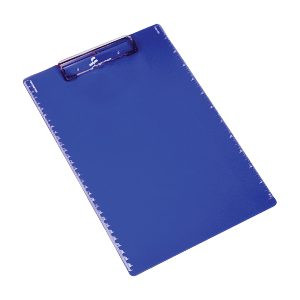 SKILCRAFT Plastic Clipboard, 9in x 12in, Spring Clip, Blue (AbilityOne 7520-01-439-3391) MPN:4393391