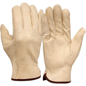 Pigskin Leather Driver's Gloves with Keystone Thumb Size Large GL4001KL - Pkg Qty 12