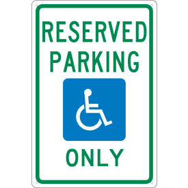 NMC TMS318G Traffic Sign Reserved Parking Only Michigan Sign 18