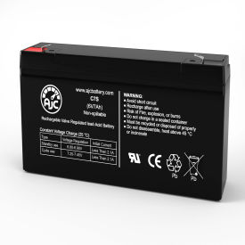 AJC® Exide 42-331443-00 Emergency Light Replacement Battery 7Ah 6V F1 AJC-C7S-J-0-187406