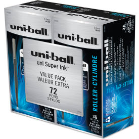 uniball® Rollerball Pen Stick Micro 0.5 mm Black Ink Black Barrel 72/Pack 2013565