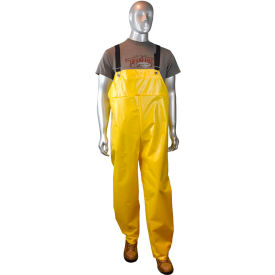 Radians® AquaRad™ RB33-NSYY-L 0.25mm TPU/200D Nylon Rain Bibs Yellow L RB33-NSYY-L