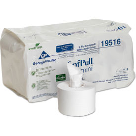 Georgia-Pacific Professional SofPull Mini Center Pull Bath Tissue 2-Ply White 500/Roll 16/Case 19516