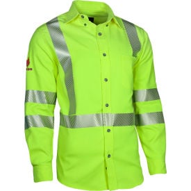 DRIFIRE® FR Hi-Vis Work Shirt Type R Class 3 S Fluorescent Yellow SHRTV3C3SMRG SHRTV3C3SMRG