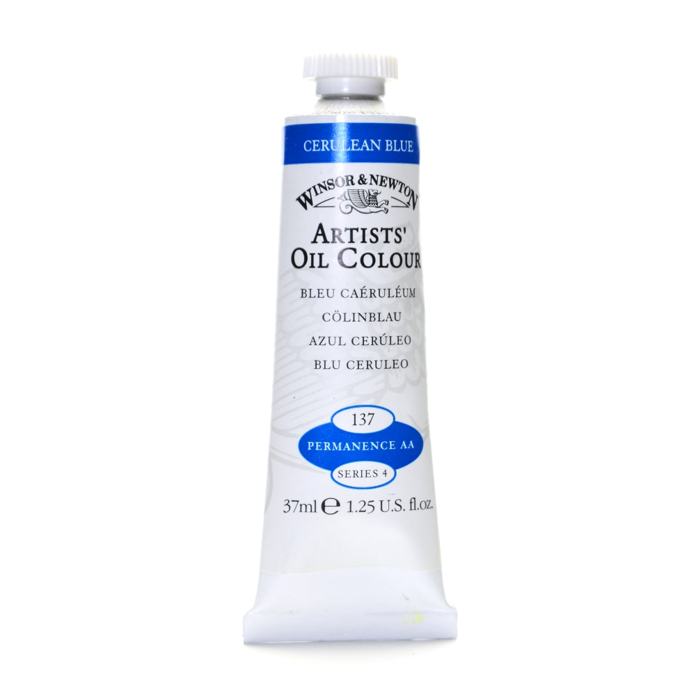 Winsor & Newton Artists Oil Colors, 37 mL, Cerulean Blue, 137 MPN:1214137