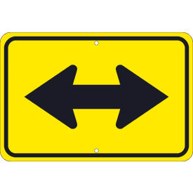 NMC TM255K Traffic Sign Large Arrow Two Directions Sign 12