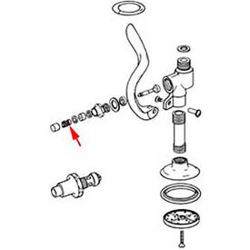 Allpoints 1111064 Spring Push Button (T&S) For T&S Brass & Bronze Works 000895-45