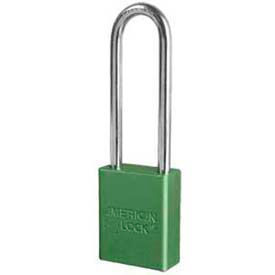 American Lock® No. A1107GRN Solid Aluminum Rectangular Padlock - Green A1107GRN - Pkg Qty 24