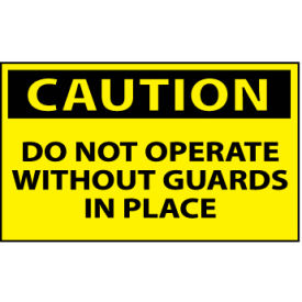 Machine Labels - Caution Do Not Operate Without Guards In Place C15AP