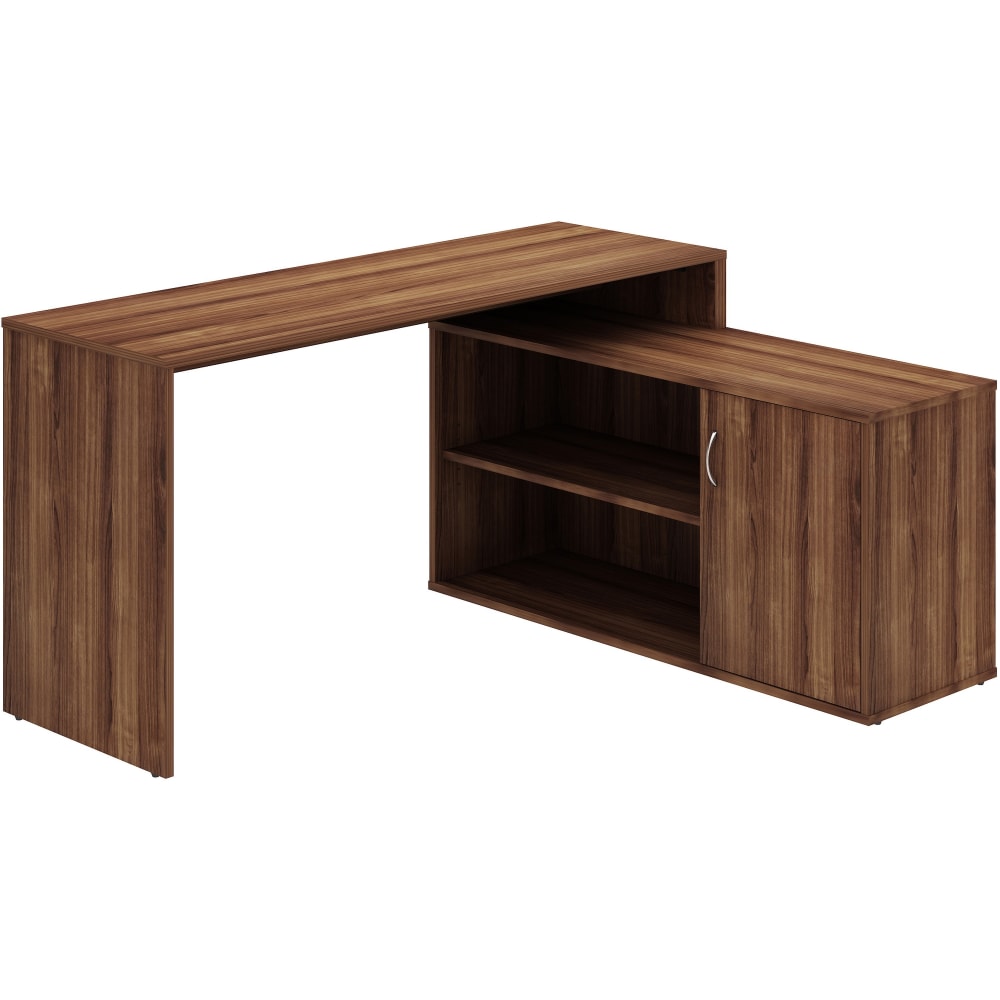 LYS L-Shape Workstation with Cabinet - For - Table TopLaminated L-shaped Top - 200 lb Capacity - 29.50inx60inx 47.25in Depth - DK103RRWT MPN:DK103RRWT