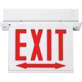 Lithonia Lighting EDGR 1 R EL M4 - LED Edge-Lit Exit Sign Red EDGR 1 R EL M4