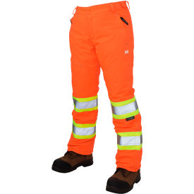 Tough Duck Insulated Flex Safety Pants M Fluorescent Orange SP071-FLOR-M