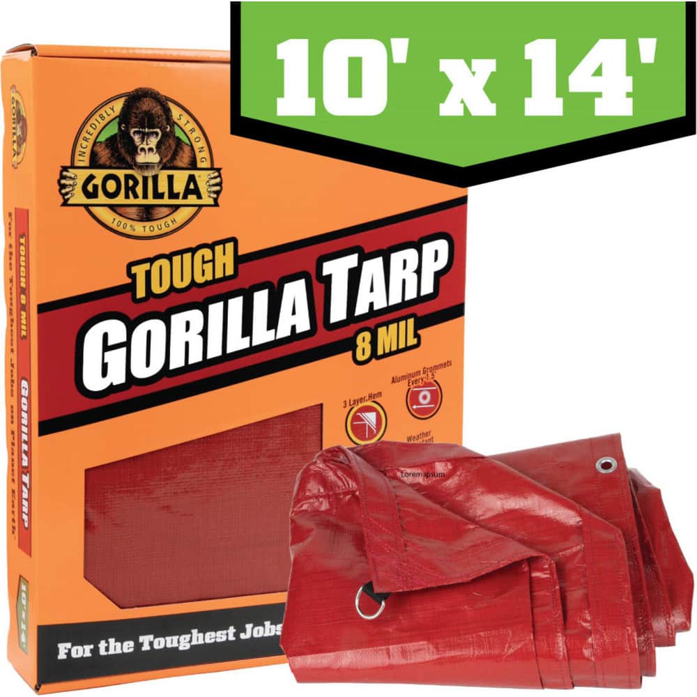 Tarps & Dust Covers; Material: Polyethylene ; Shape: Rectangle ; Length (Feet): 14 ; Width (Feet): 10 ; Width (Inch): 120in ; Grommet: Yes MPN:97033