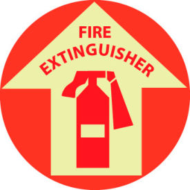 Glow Floor Sign - Fire Extinguisher GWFS10