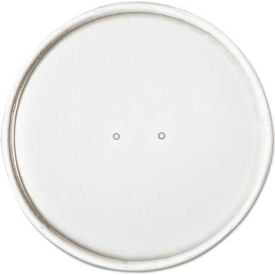 Dart® Paper Lids for 16 Oz. Food Containers White Vented 3.9