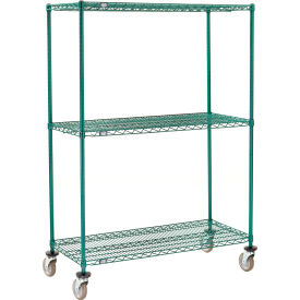 Example of GoVets Poly Green Wire Shelf Trucks category