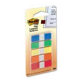 Post-it® Flags Page Flags in Portable Dispenser Assorted Primary 20 Flags/Color 100 Flags/PK 6835CF
