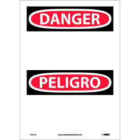 NMC™ Bilingual Vinyl Sign Danger Blank 10
