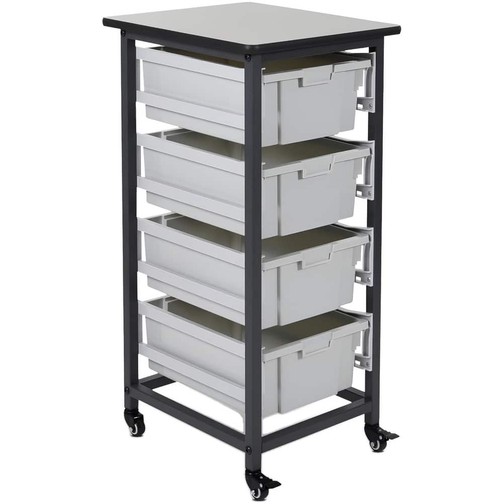 Carts, Cart Type: Bin Storage Unit , Assembly: Assembly Required , Load Capacity (Lb. - 3 Decimals): 80.000 , Color: Gray , Height (Decimal Inch): 37.500000  MPN:MBS-SR-4L