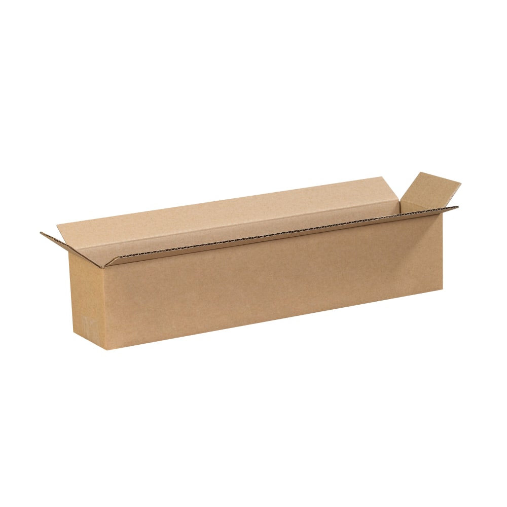 Partners Brand Long Corrugated Boxes, 20in x 4in x 4in, Kraft, Bundle of 25 MPN:2044
