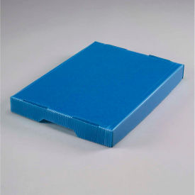 GoVets™ Corrugated Plastic Postal Mail Tote Lid Blue 916BL257
