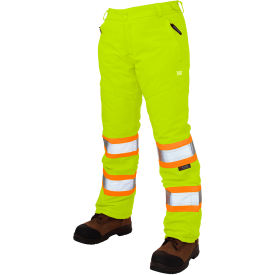 Tough Duck Insulated Flex Safety Pants S Fluorescent Green SP071-FLGR-S