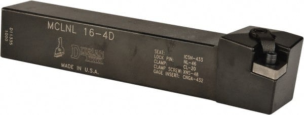 Indexable Turning Toolholder: MCLNL16-4D, Clamp & Pin MPN:73310150129