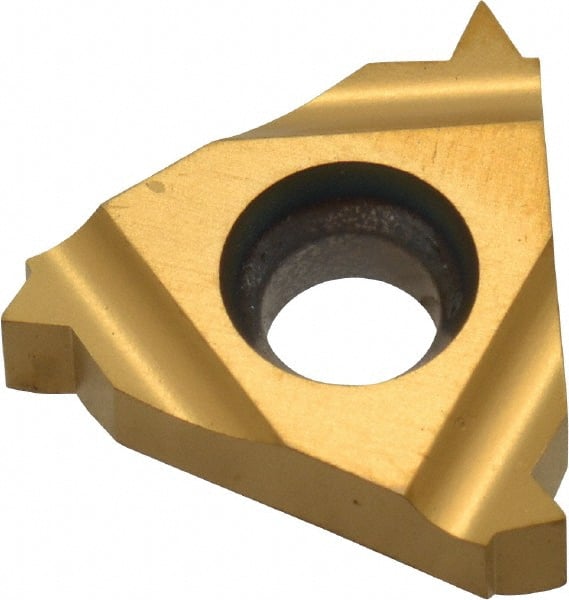 Laydown Threading Insert: 16 IR 14NPT MXC/GOLD, Carbide MPN:16IR14NPTMXC/G
