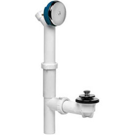 Dearborn Brass P8227C Plastic Tubular Uni-Lift Bath Waste Kit Condensate Top Elbow WH Stp Chr Finish P8227C - Pkg Qty 10