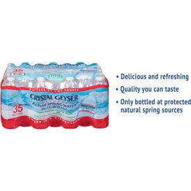 Crystal Geyser® Alpine Spring Water 16.9 Oz Bottle 35/case 35001