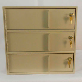 Fenco Banking Vault & Safe Interiors 3 Compartment 2303-17-B - 16-1/4
