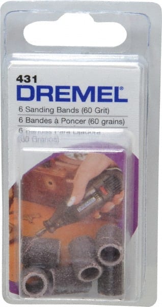 Spiral Band: Aluminum Oxide, 60 Grit, Medium Grade MPN:431 - Pkg Qty 6