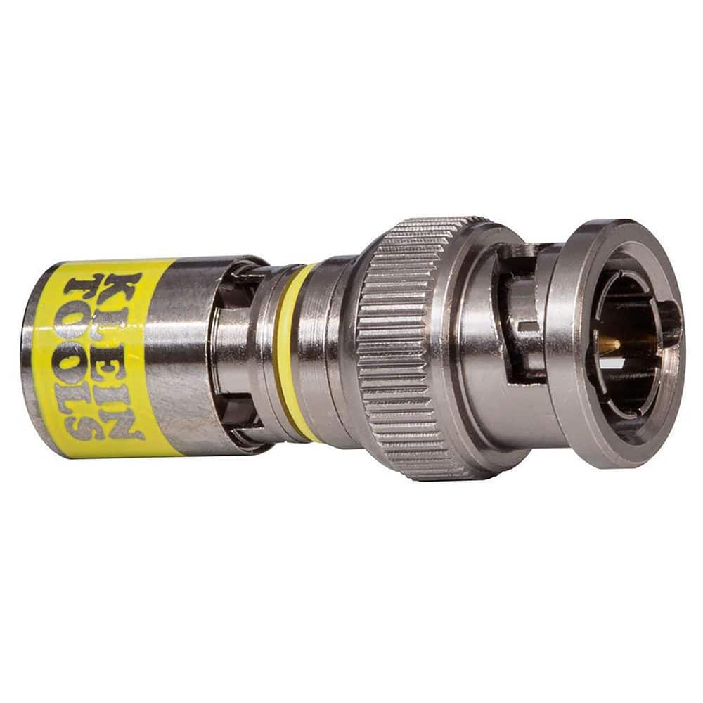 Coaxial Connectors, Connector Type: BNC , Termination Method: Compression , Compatible Coaxial Type: RG6 , Body Orientation: Straight , Finish: Nickel  MPN:VDV813-607