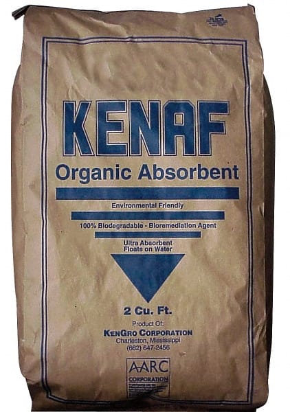 Sorbent: 25 lb Bag, Granular Powder, Application Oil Only MPN:KENAF2