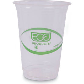 Eco-Products® GreenStripe Renewable & Compostable Cold Drink Cups 16 oz Clear Pack of 1000 EP-CC16-GS